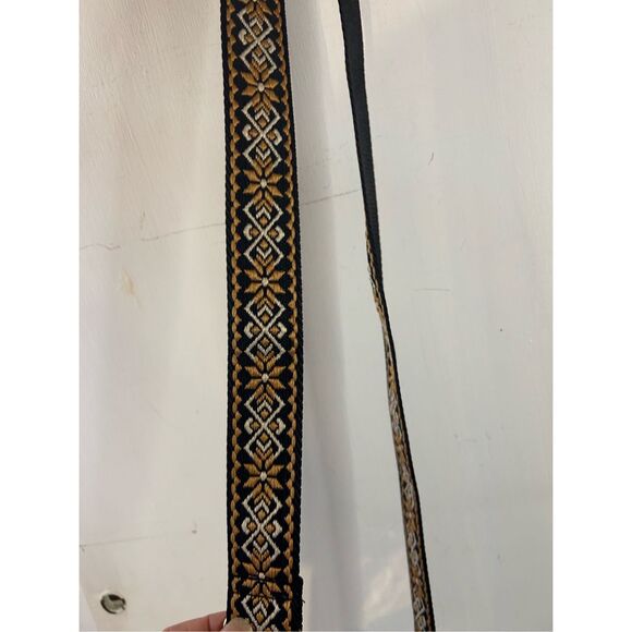 Clear concert crossbody bag gold zippers brown adj strap - Picture 3 of 9